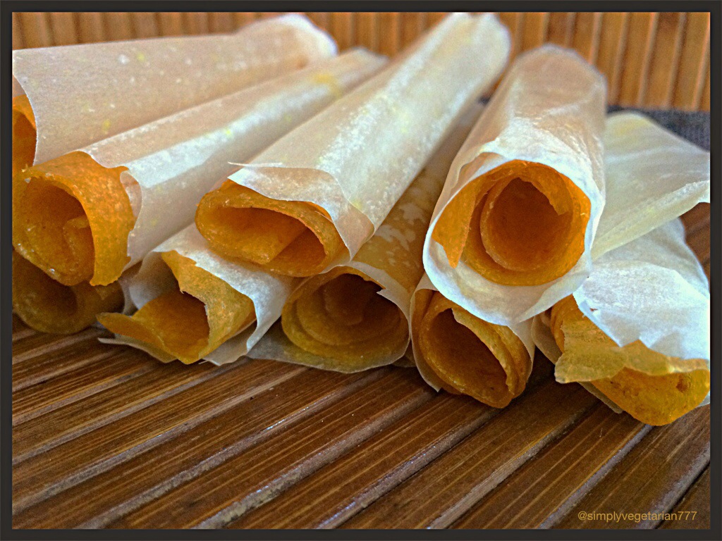 Aam Papad Or Mango Fruit Leather Strips - Simplyvegetarian777