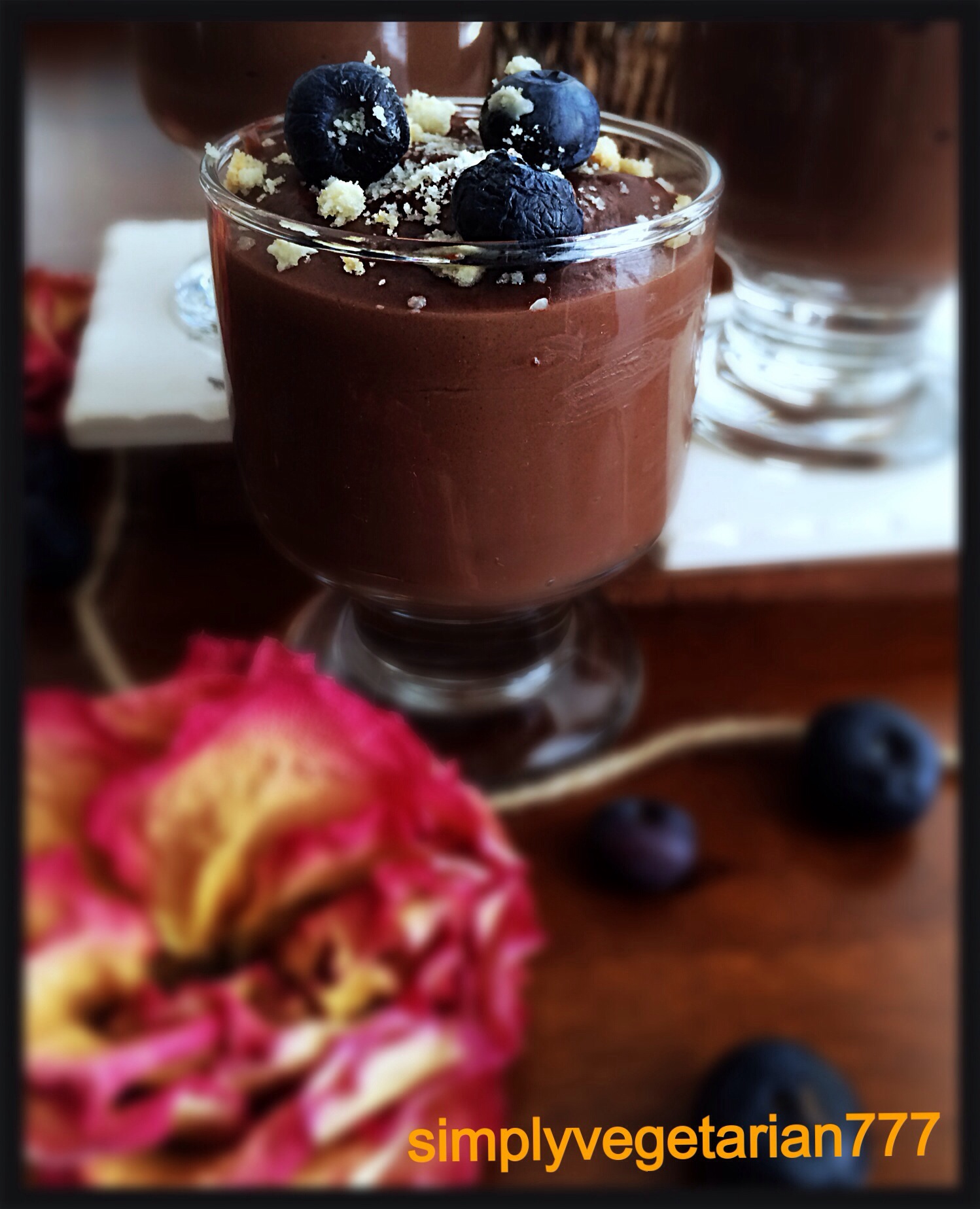 Chocolate Pudding and Vanilla Pudding Eggless with vegan options