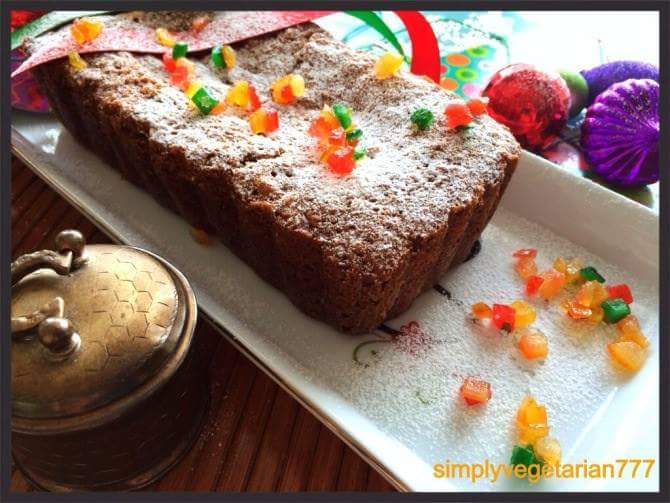 Holiday fruit cake, alcohol-free