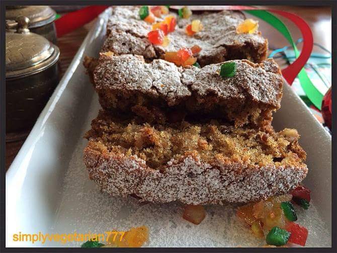 Holiday fruit cake, alcohol-free