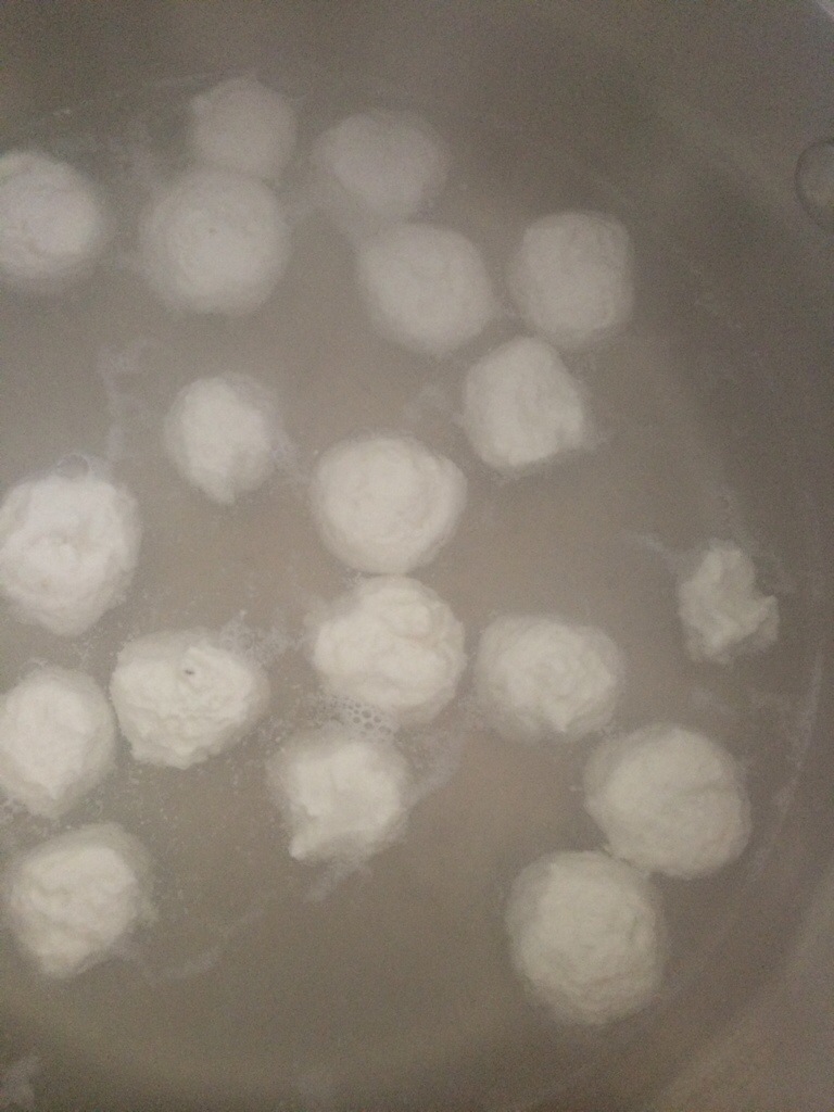 Boiling Rasgullas in Sugar Syrup