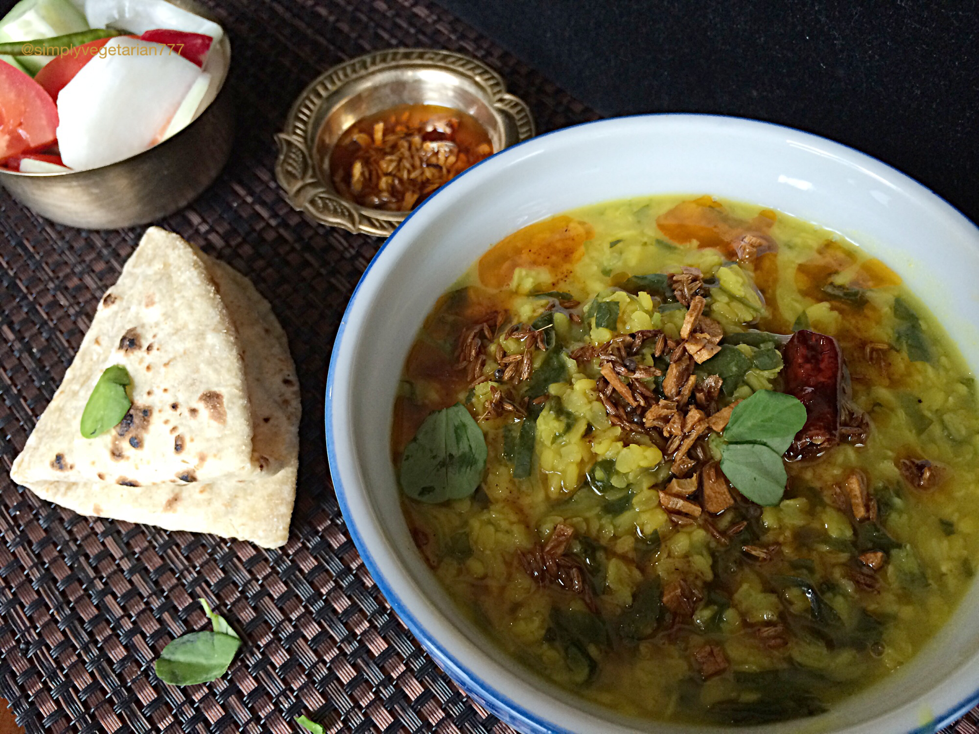 Mung Methi Dal with Garlic Tadka, an absolute winter delight ...