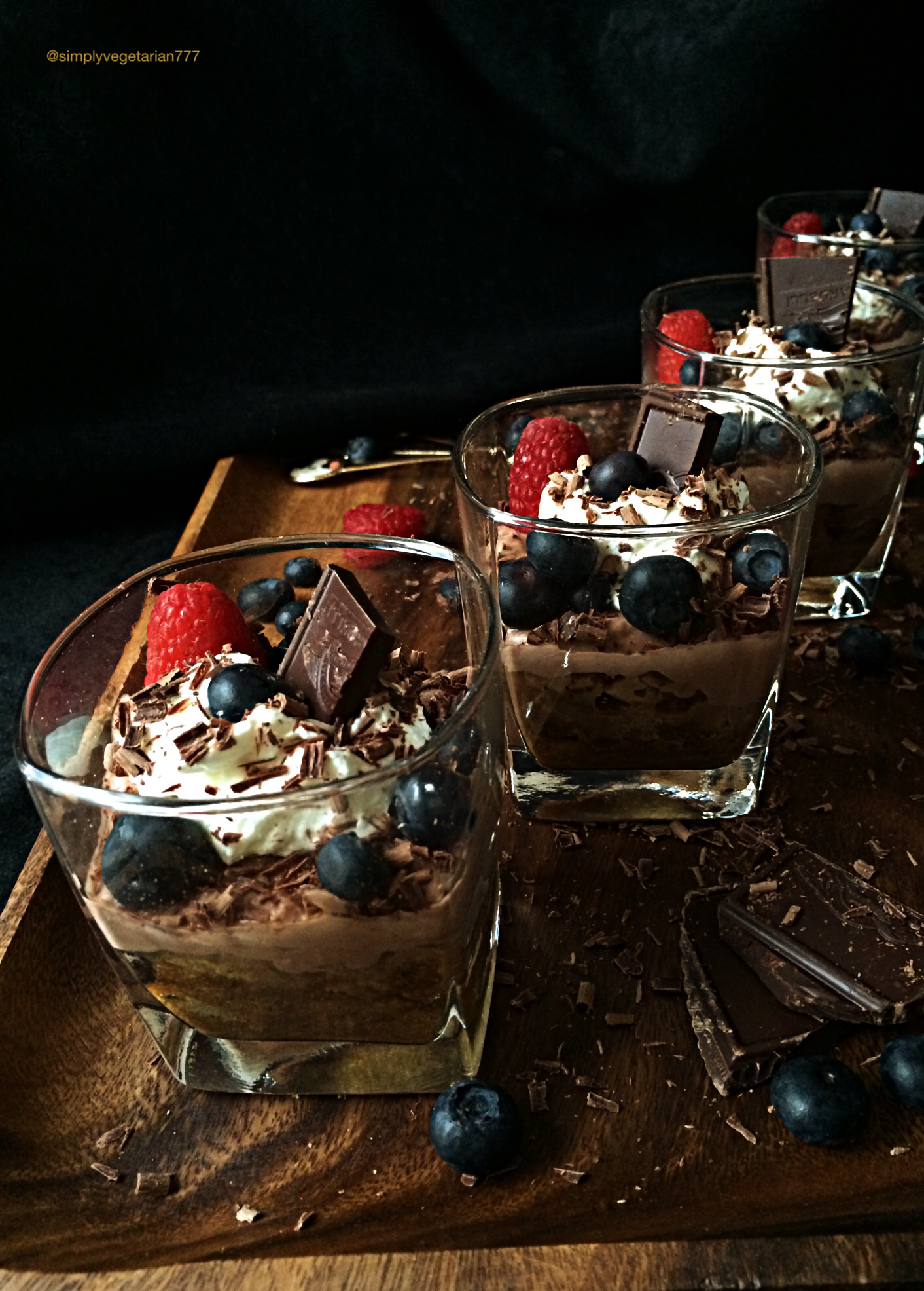 Mock Chocolate Tiramisu, Eggless