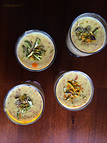 Zafrani Jei Badaam ki Kheer / Saffron Oats Almonds Porridge