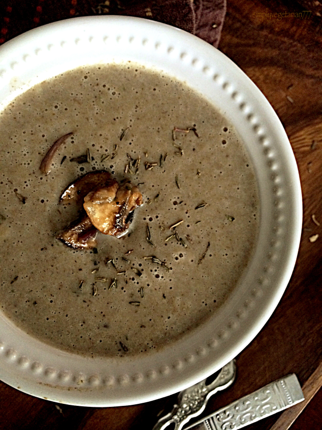 Mushroom Soup - simplyvegetarian777