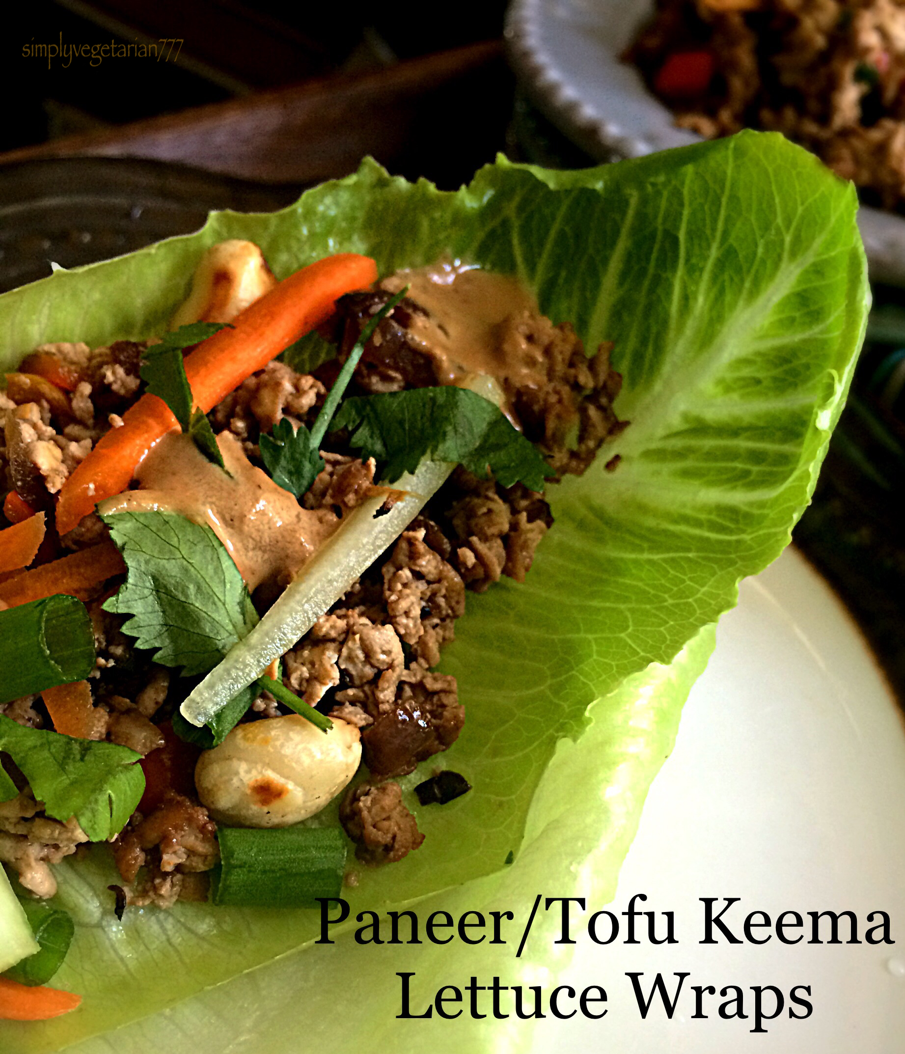 Paneer Keema Lettuce Wraps