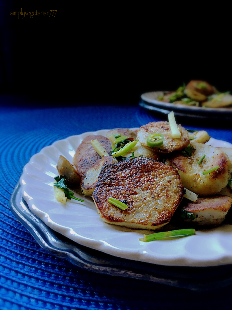 Arbi ki Chaat / Colacasia Fry