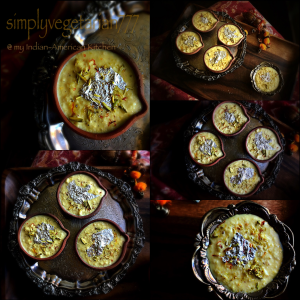 Kesariya Paneer ki Kheer ( Saffron drenched Cottage Cheese Pudding)