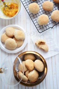 Pineapple Coconut Eggless Cookies by Binjal