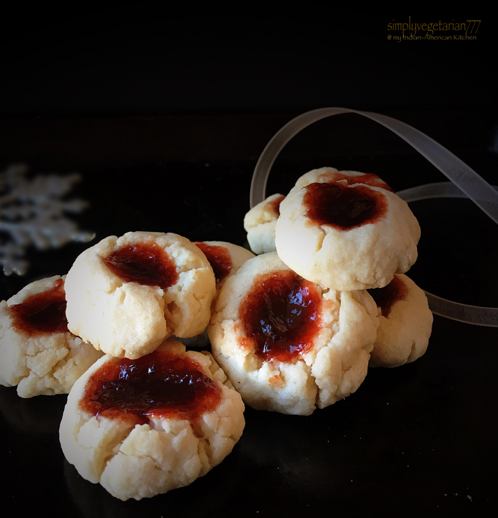 Eggless Jelly Thumbprint Cookies