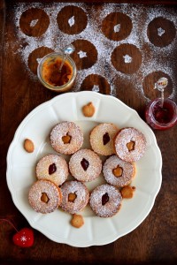 Linzer Cookies by Naina