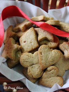 Peanut Butter Honey Almond Shortbread by Priya