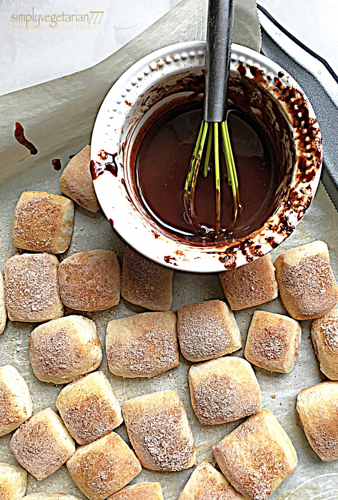 Cinnamon Sugar Bites with Chocolate Drizzle