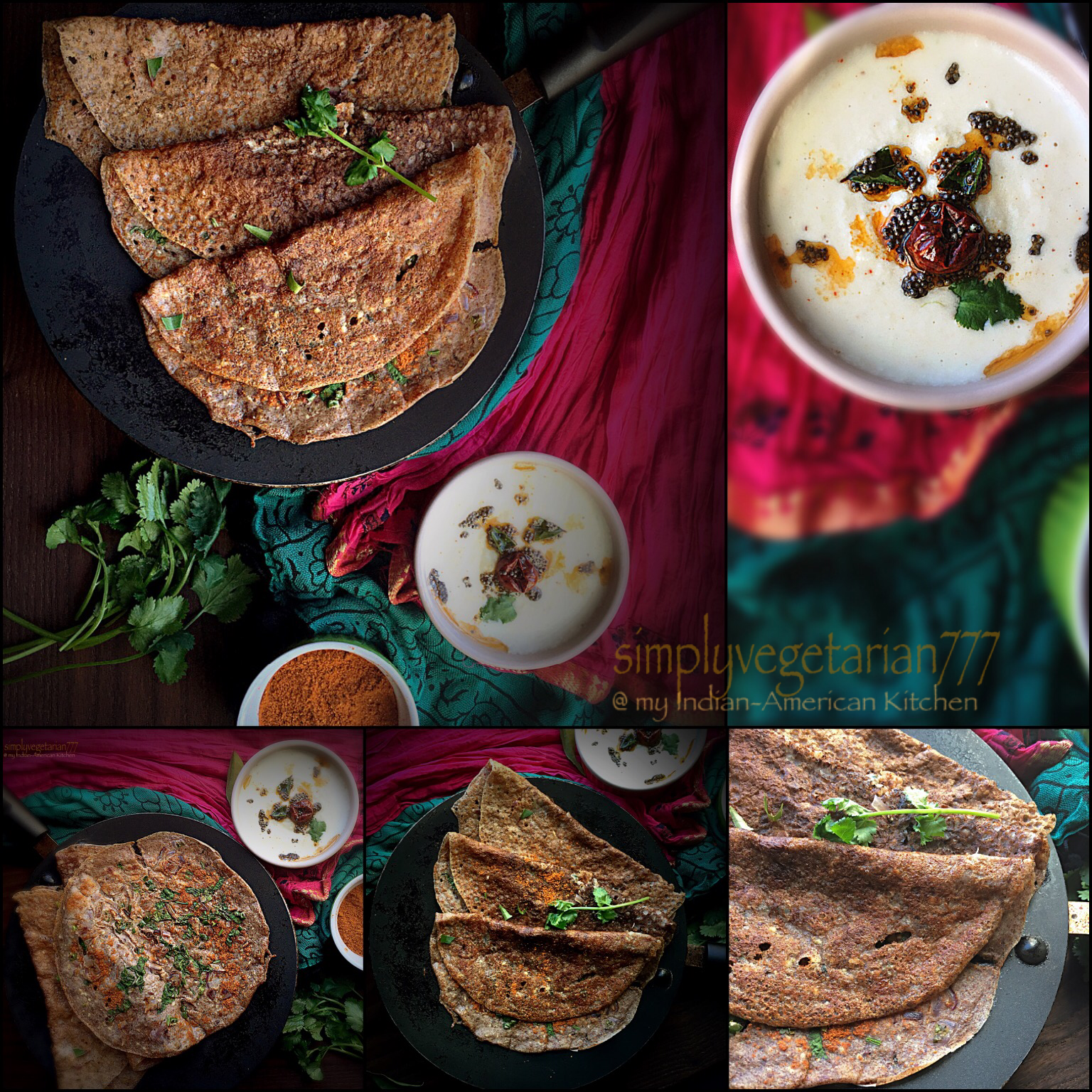 Oats Ragi Moong Cheela (Savory Crepes)