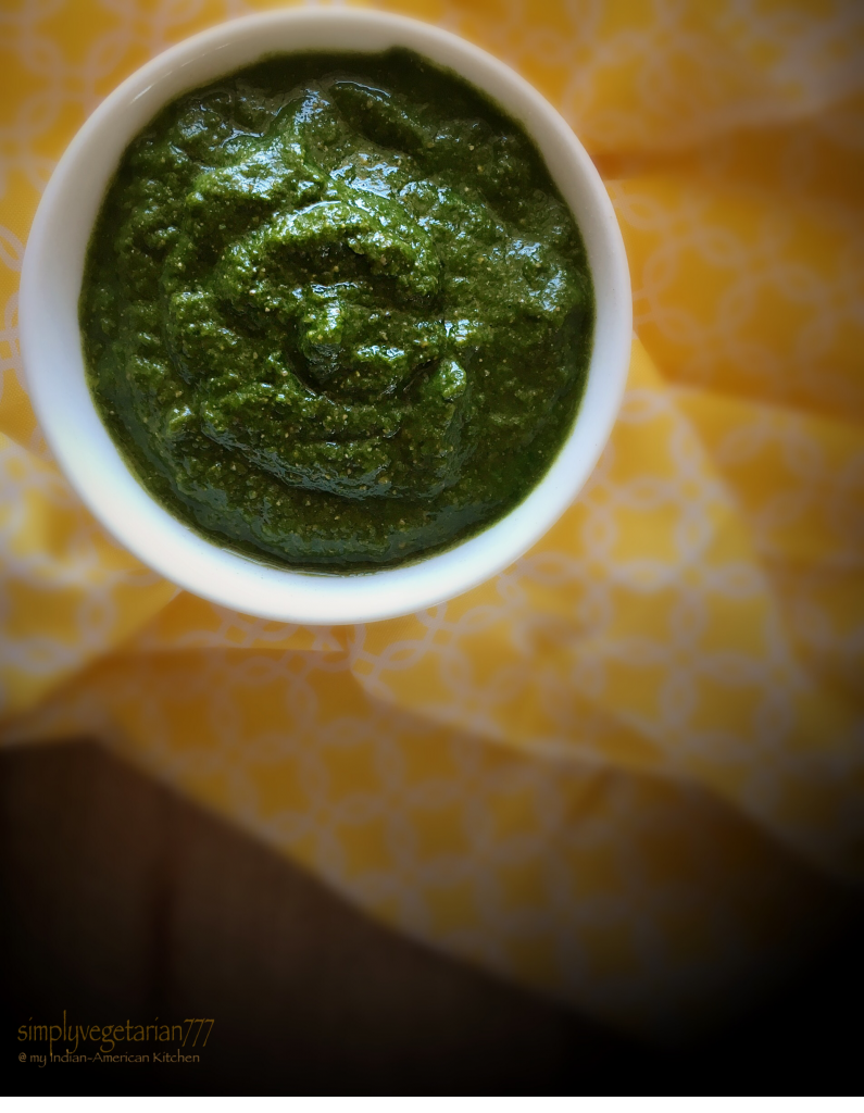 Coriander Chutney, Basic Recipe