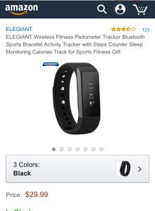 Elegiant Wireless Pedometer Fitness Tracker