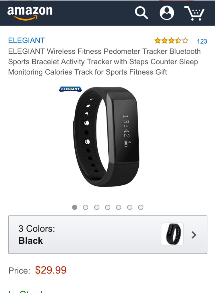 Elegiant Wireless pedometer