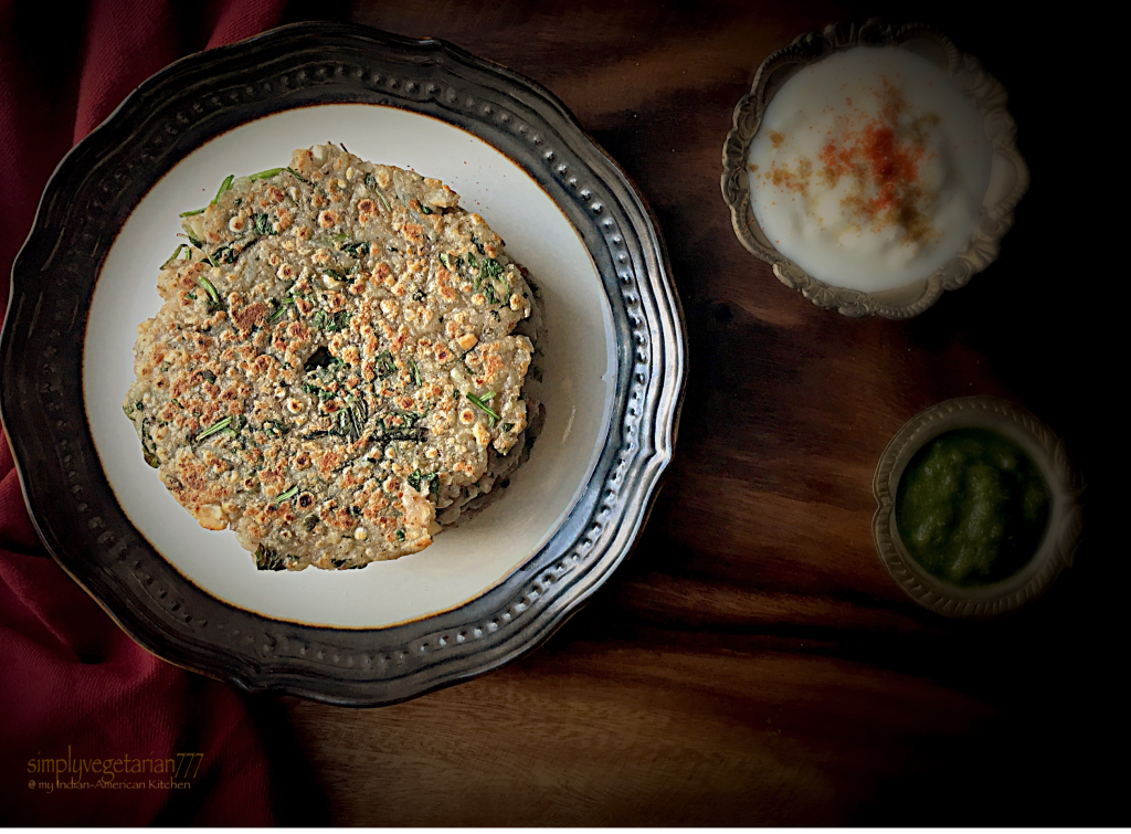 Paneer Sabudana Thalipeeth / Cheese Sago Flat Breads, Gluten Free