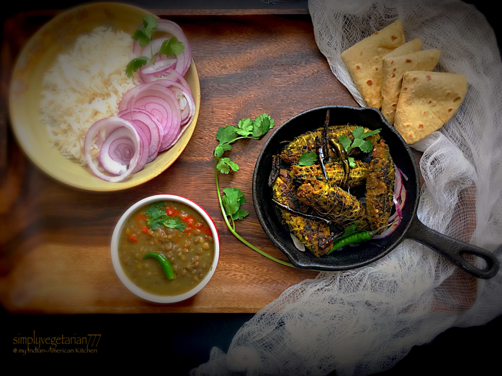 Punjabi Bharwaan Karela with Raw Mango