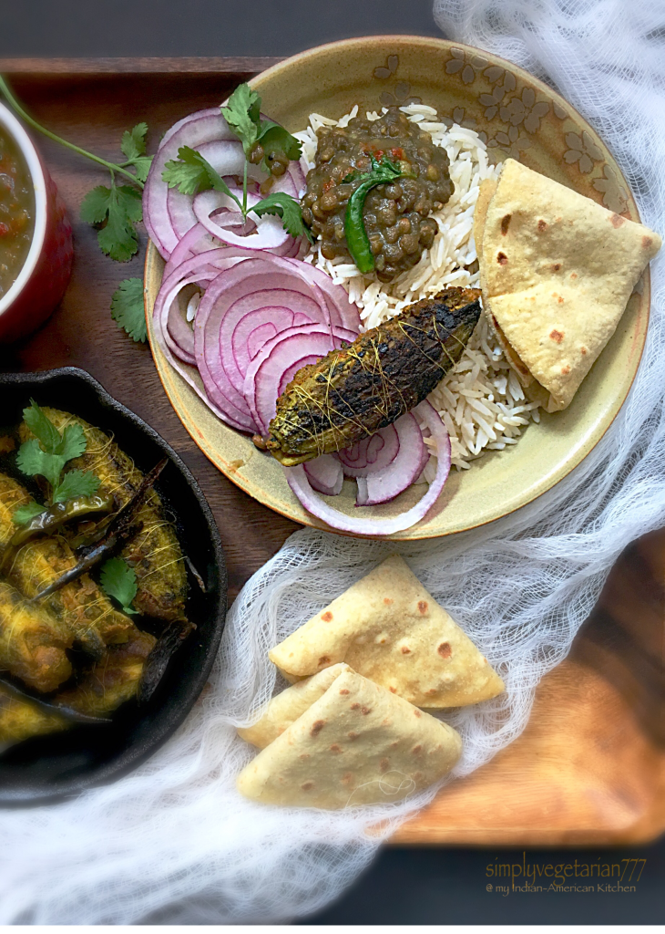 Punjabi Bharwaan Karela with Raw Mango