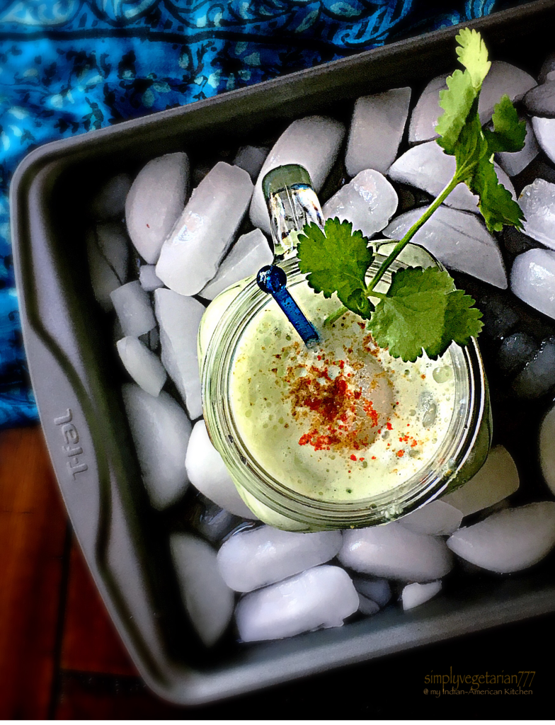 Cucumber Cilantro Yogurt Smoothie