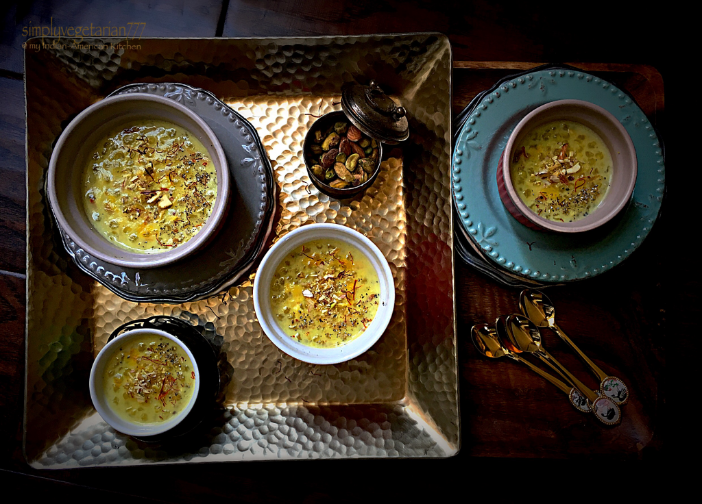 Sabudana Kheer / Sago Milk Pudding