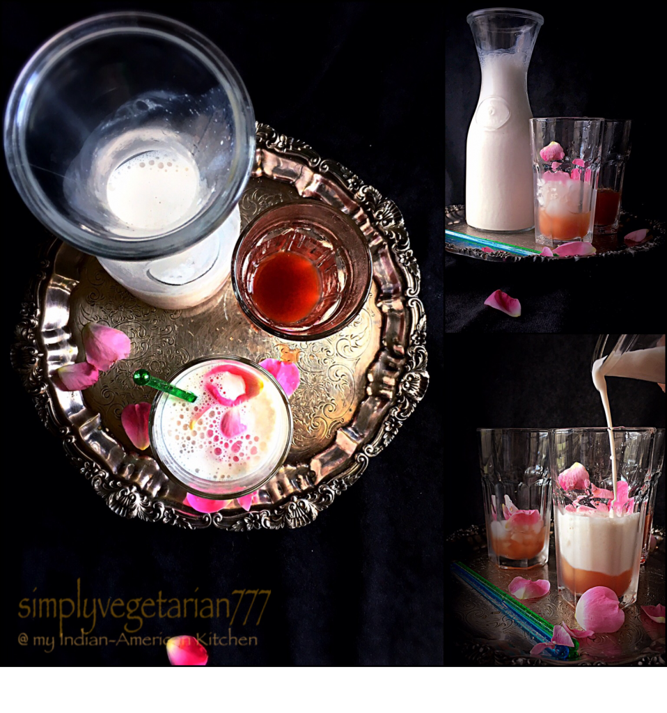 Rose Lassi & Simple Rose Syrup Recipe