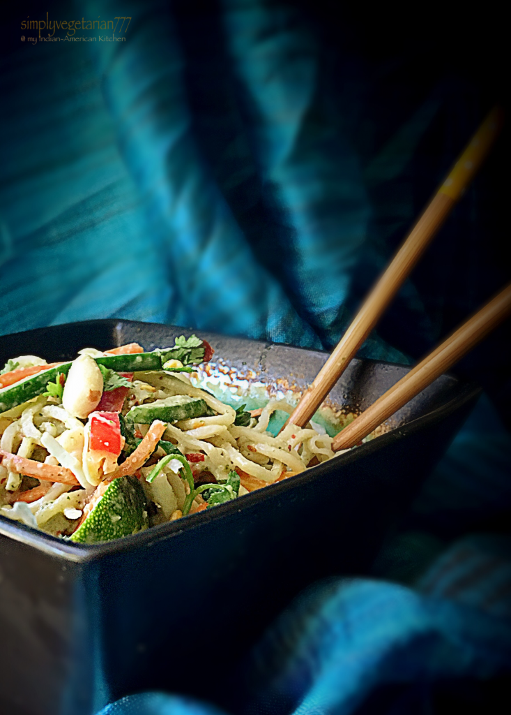 Cold Noodle Salad with Asian Dressing - Meatless Monday