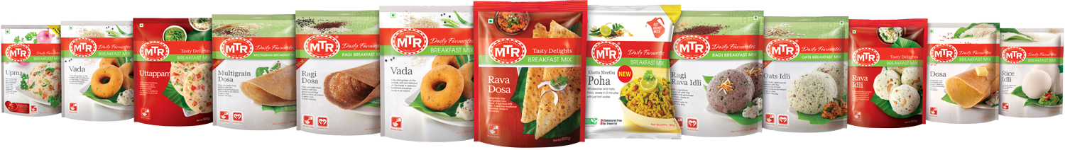 MTR Rava Idli Break Fast Mix Pronto da Preparare Cibo India Sud