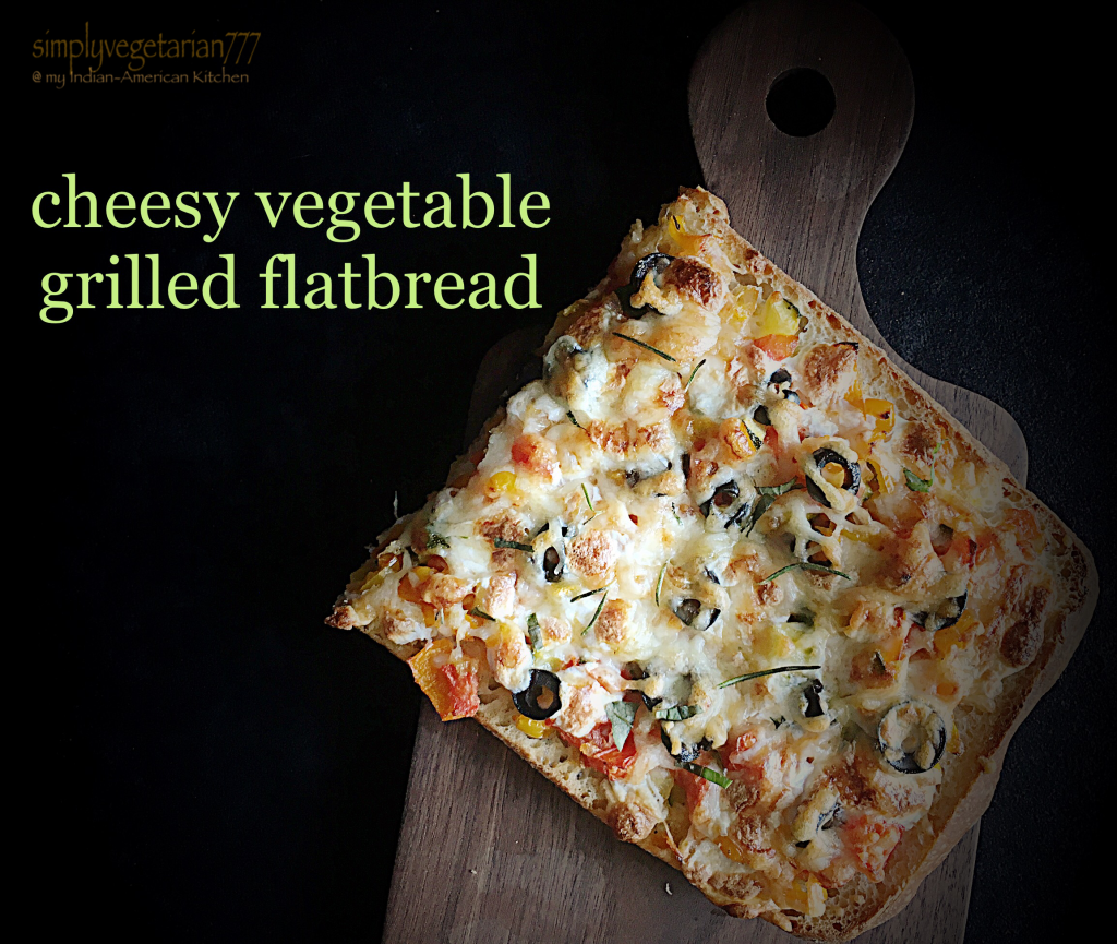 Cheesy Vegetable Grilled Flatbread