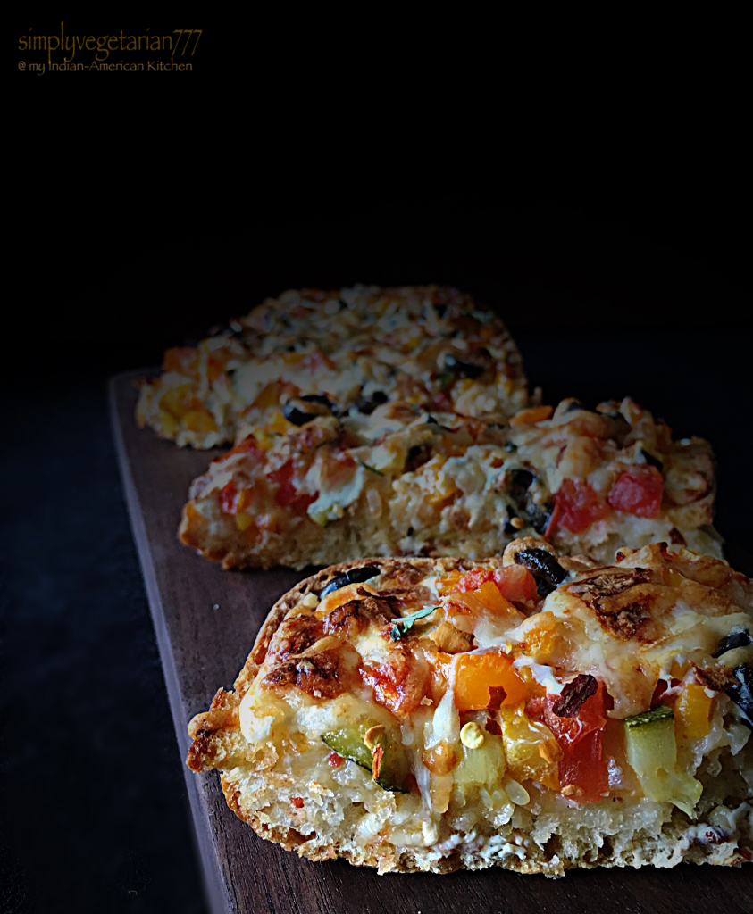 Cheesy Vegetable Grilled Flatbread