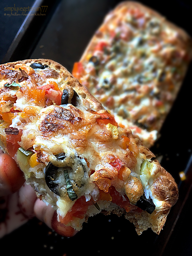 Cheesy Vegetable Grilled Flatbread