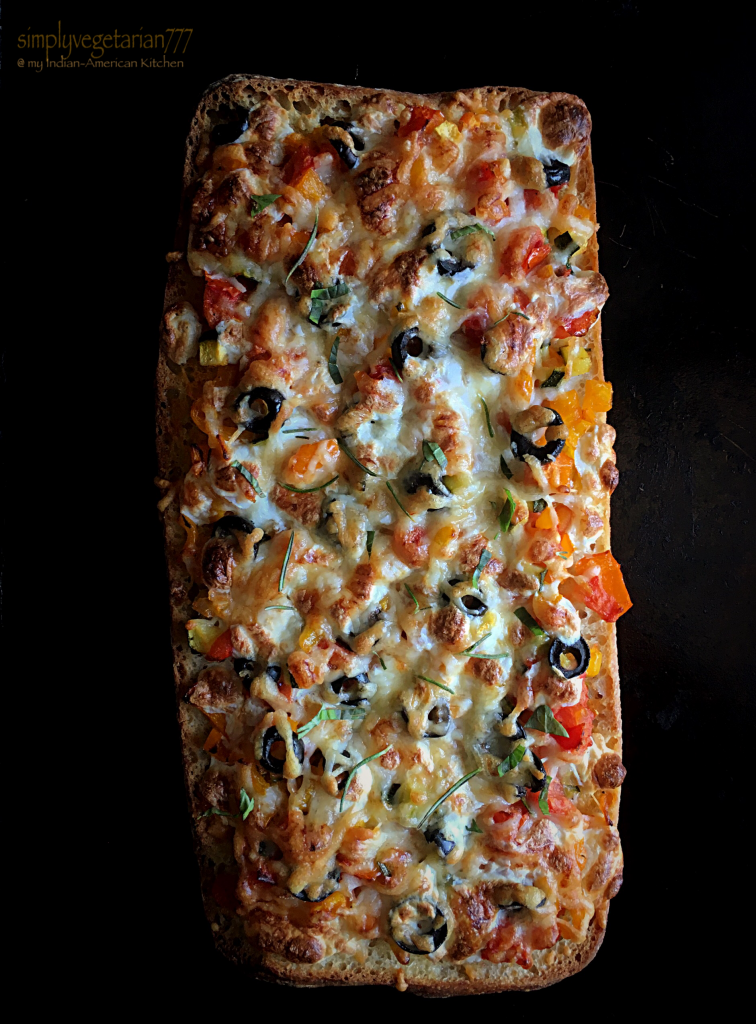 Cheesy Vegetable Grilled Flatbread