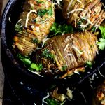 Hasselback Potatoes with Honey Cheddar Cheese