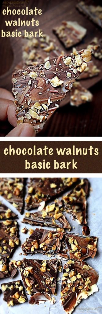 Chocolate Walnuts Basic Bark