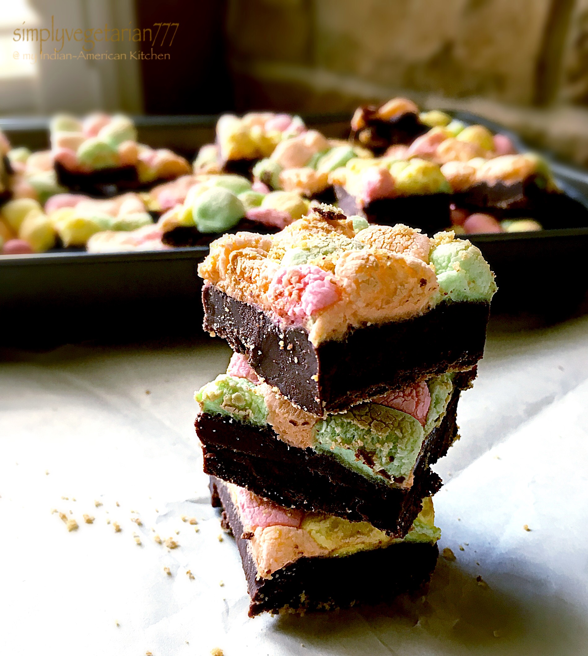3 Ingredients Marshmallow Chocolate Fudge - Quick & Easy Treat