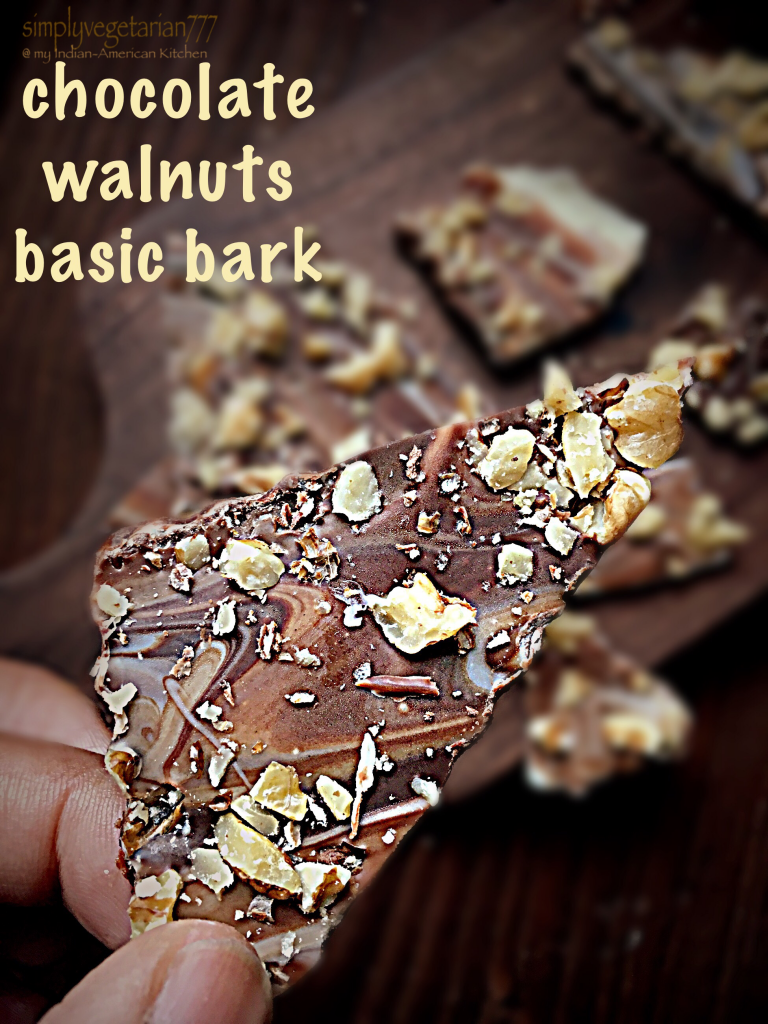 Chocolate Walnuts Basic Bark
