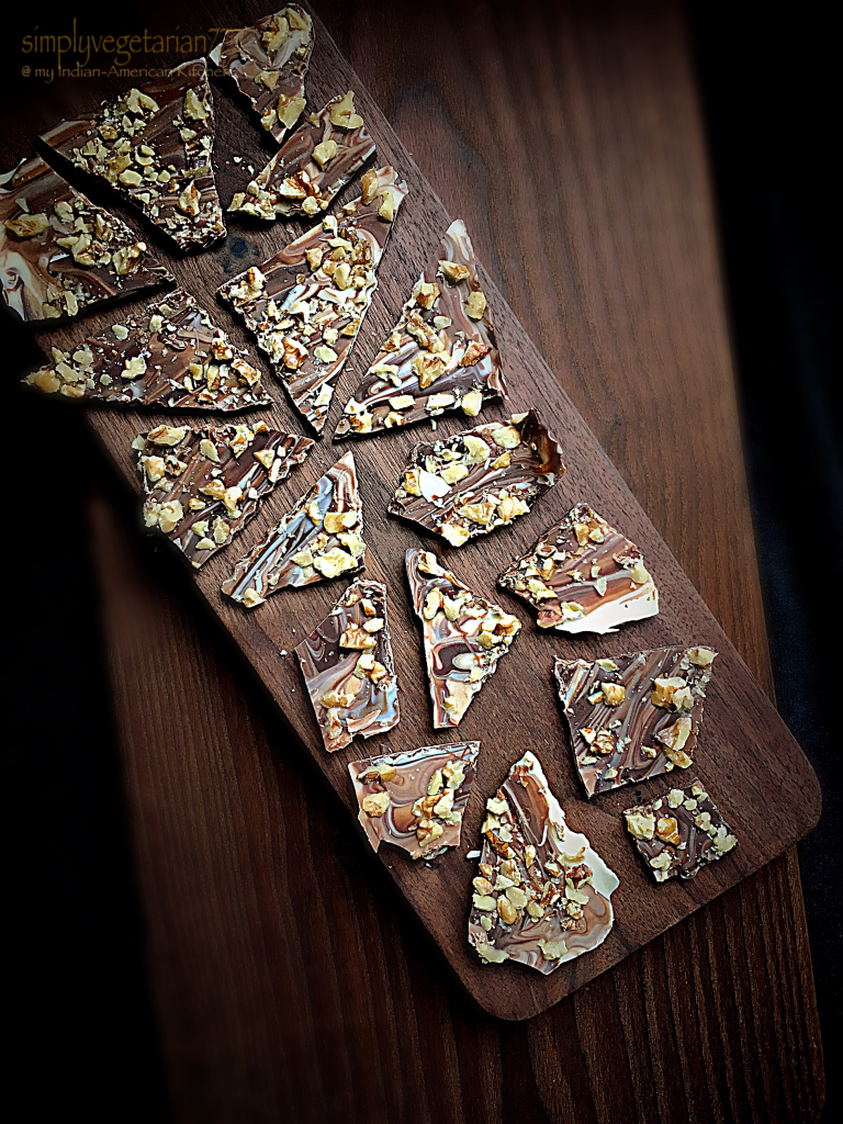 Chocolate Walnuts Basic Bark