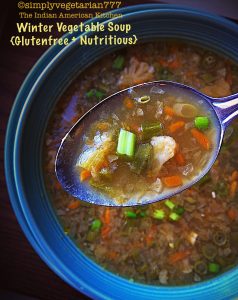 Winter Vegetables Soup {GlutenFree + Nutritious}