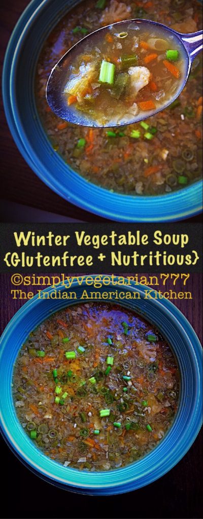 Winter Vegetables Soup {GlutenFree & Nutritious}
