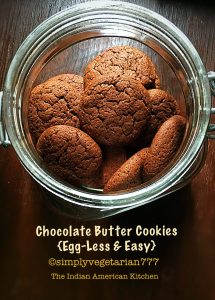 Chocolate Butter Cookies – Eggless & Easy