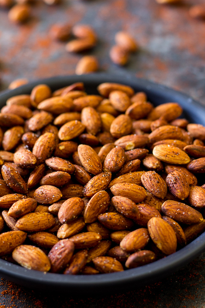  Chipotle Roasted Almonds (Paleo Vegan)