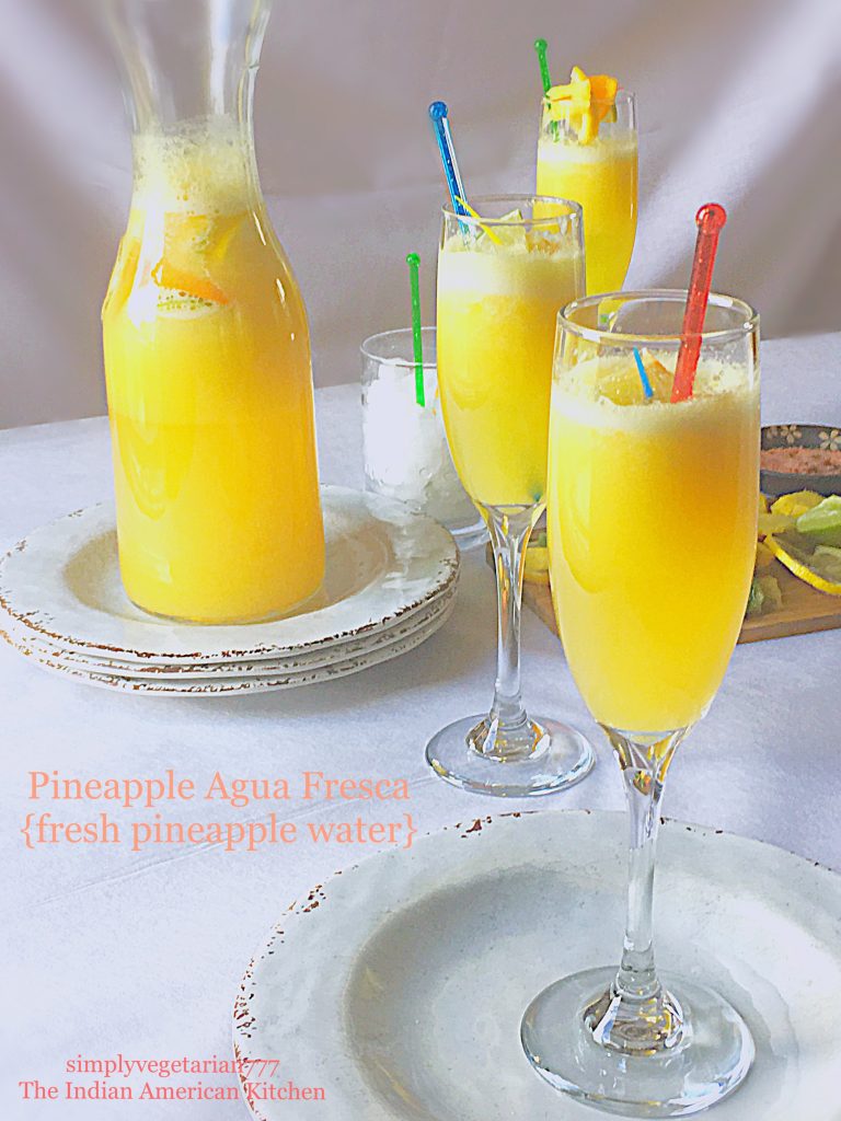 Pineapple Agua Fresca - a fresh chilled drink from Mexico and South ...