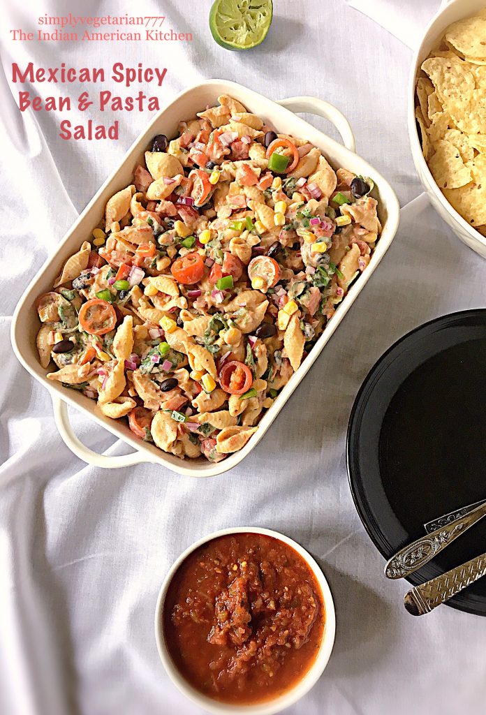 Mexican Spicy Bean & Pasta Salad