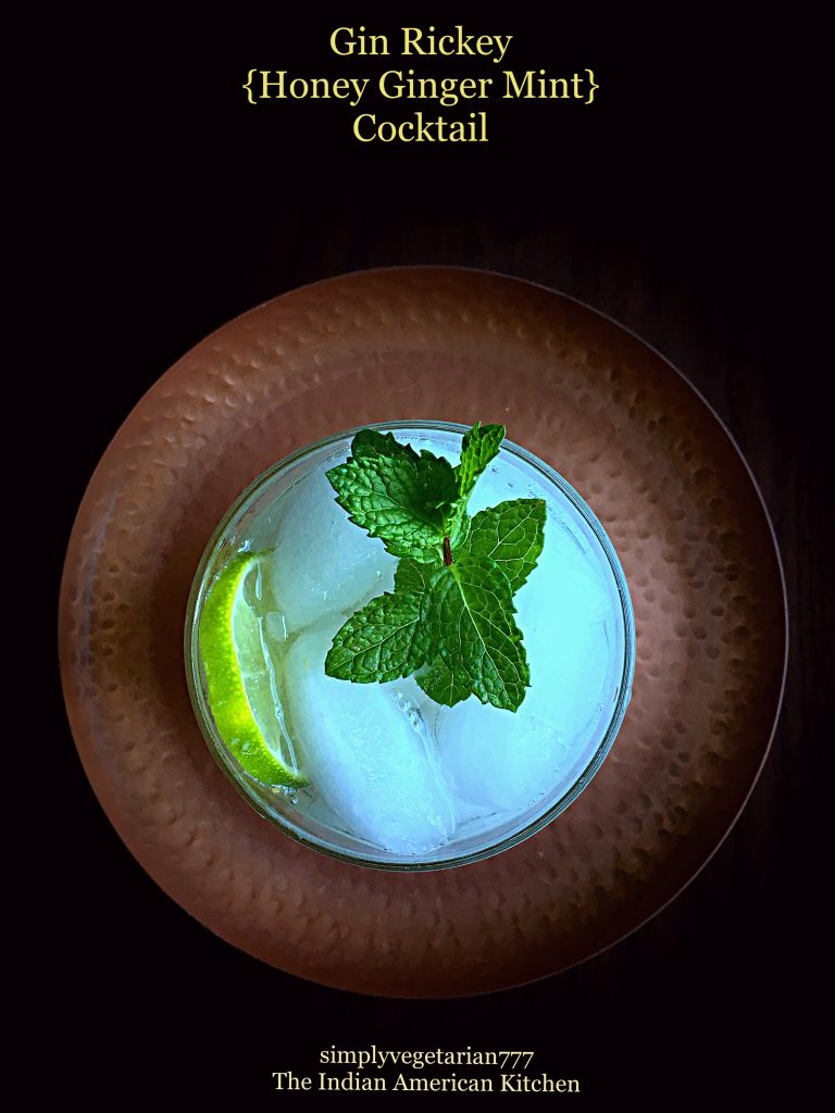 Gin Rickey {Honey Ginger Mint} Cocktail