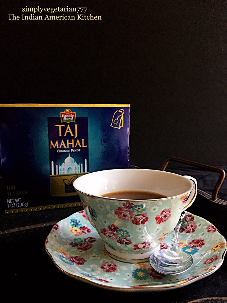 Masala Naan Canapés with Ginger flavored Brooke Bond Taj Mahal Tea
