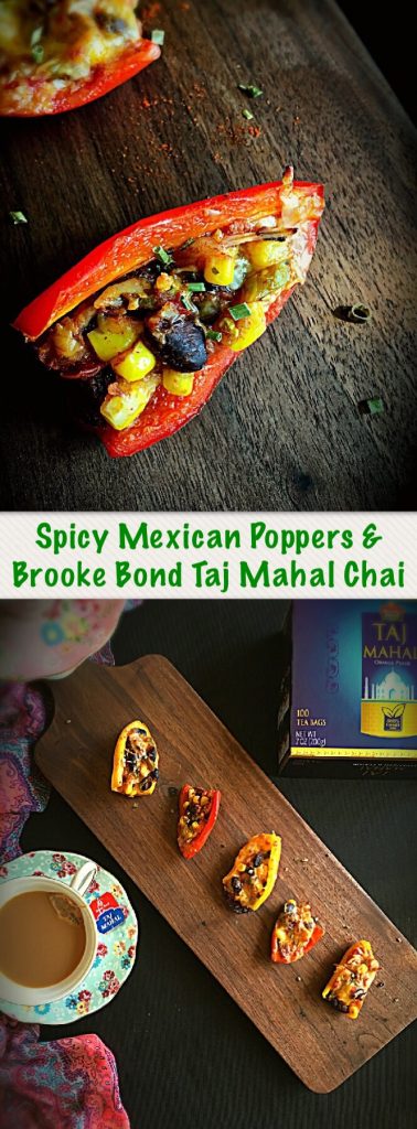Spicy Mexican Poppers with Brooke Bond Taj Mahal Tea