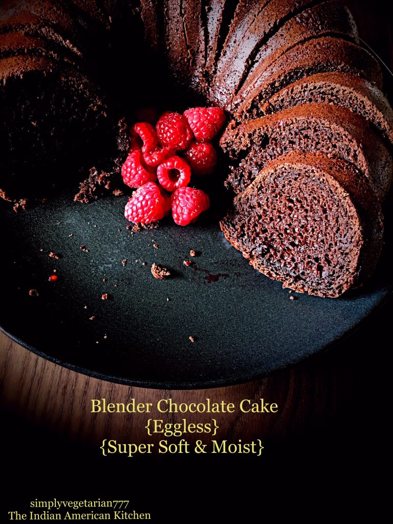 Blender Chocolate Cake {Eggless, Easy, Super Soft & Moist}