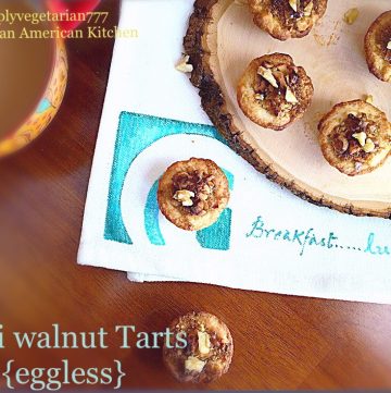 Walnut Dessert Tartlets with Tart Dough Recipe.