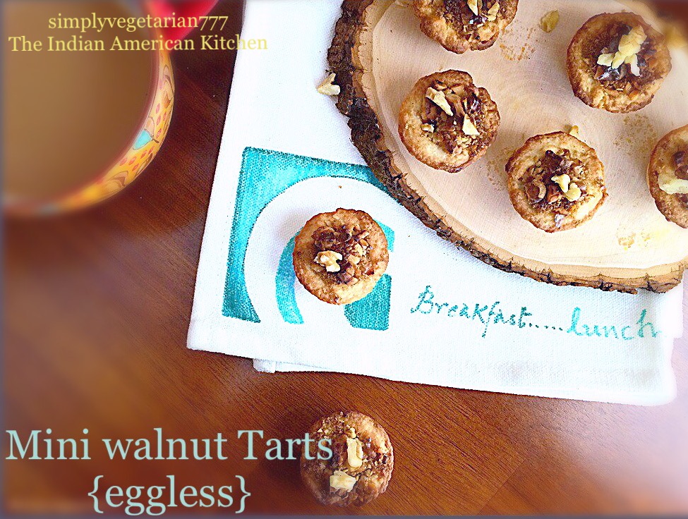 Walnut Dessert Tartlets with Tart Dough Recipe.